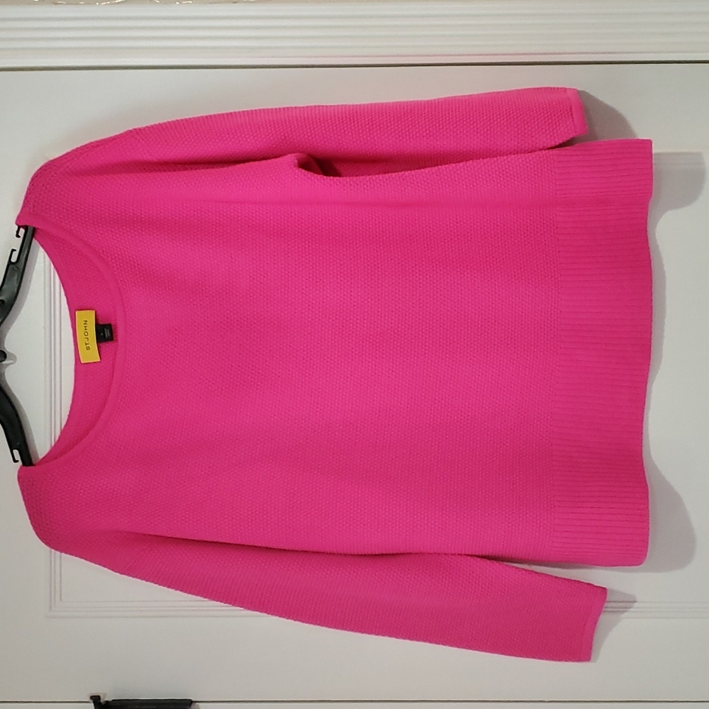 St John Bright Pink Sweater